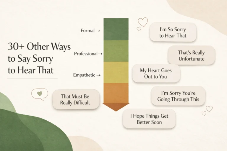 30+ Other Ways to Say Sorry to Hear That