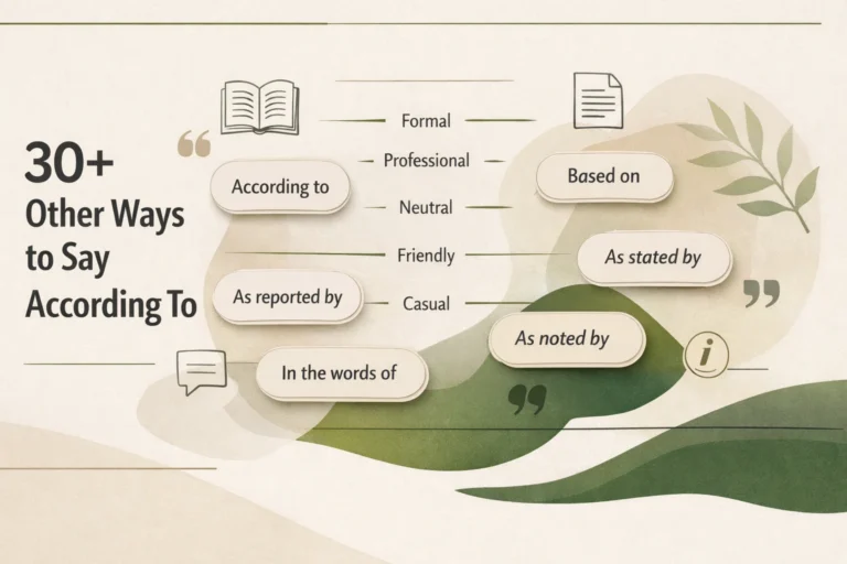 30+ Other Ways to Say According To