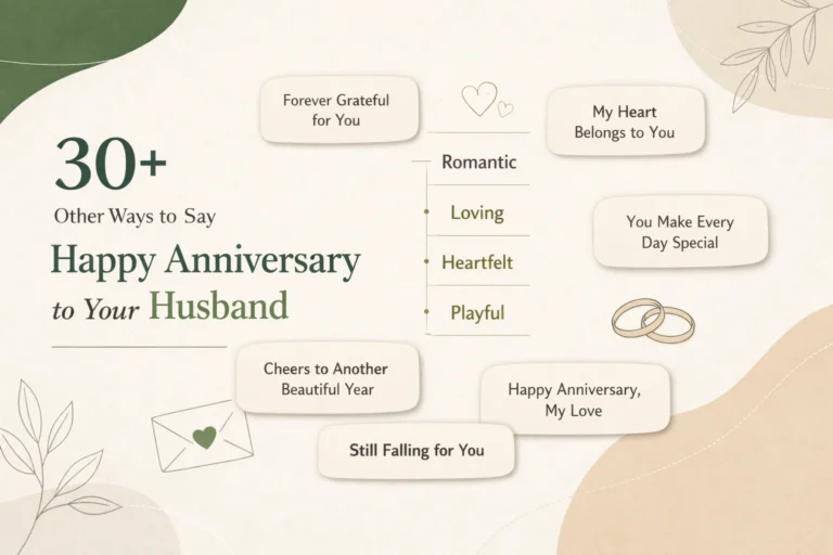 30+ Other Ways to Say Happy Anniversary to Your Husband