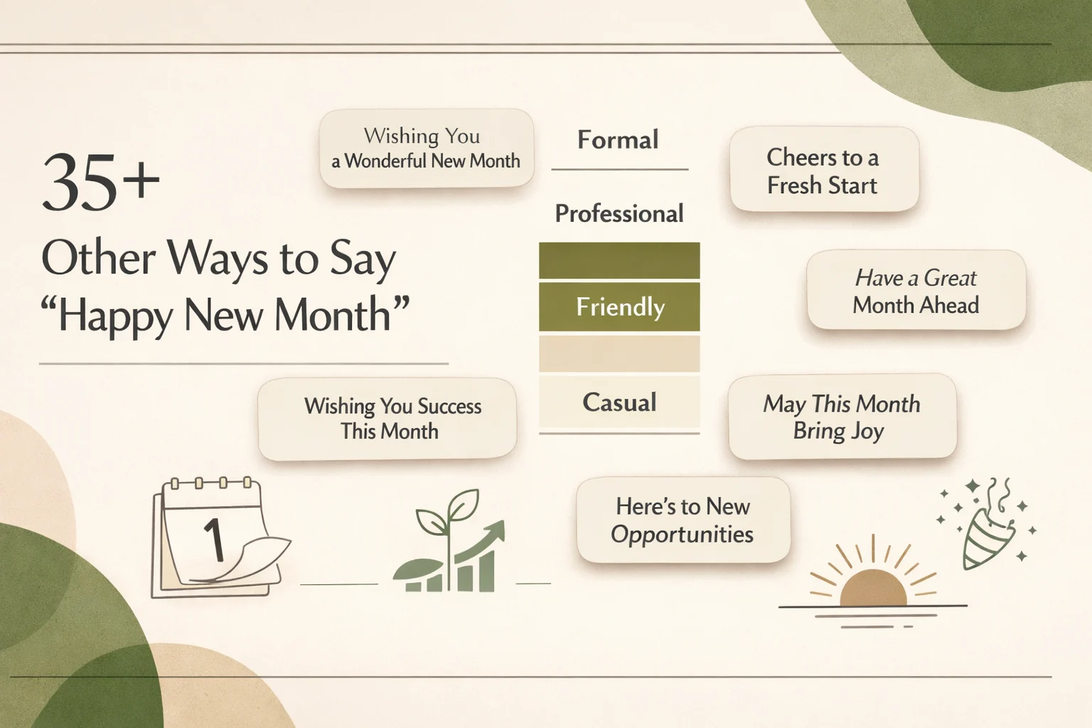 35+ Other Ways to Say "Happy New Month"
