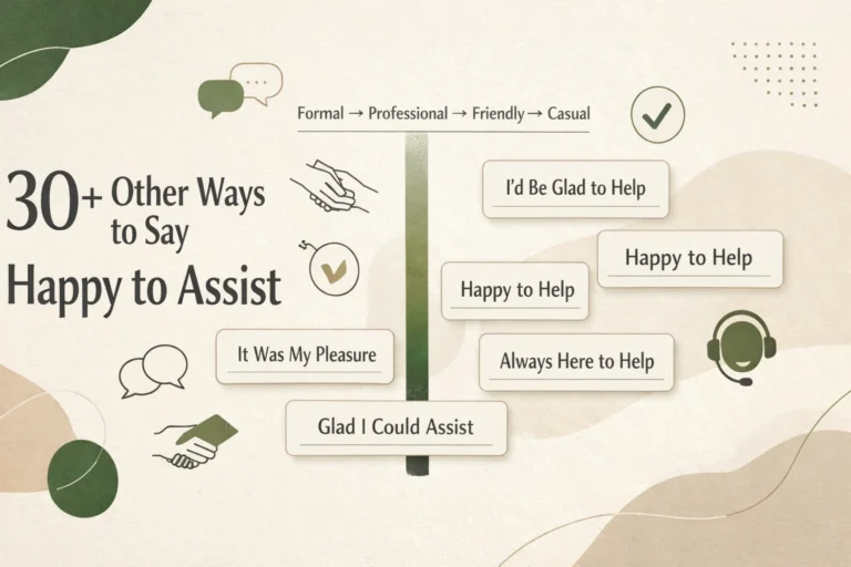 30+ Other Ways to Say Happy to Assist