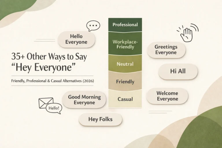 35+ Other Ways to Say "Hey Everyone"