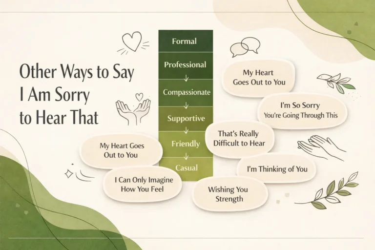 40+ Other Ways to Say I Am Sorry to Hear That