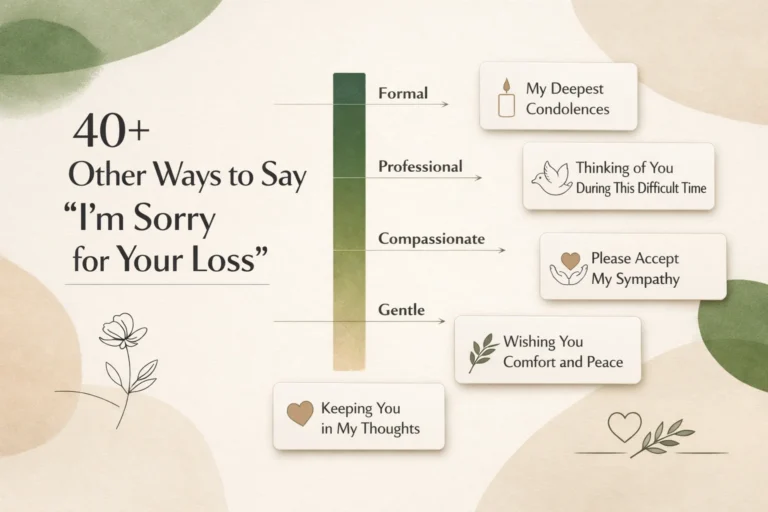 40+ Other Ways to Say "I'm Sorry for Your Loss"