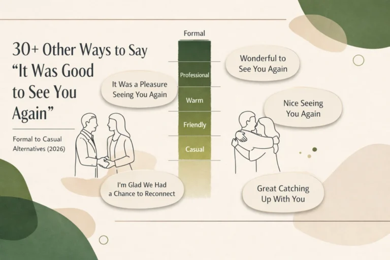 30+ Other Ways to Say “It Was Good to See You Again”