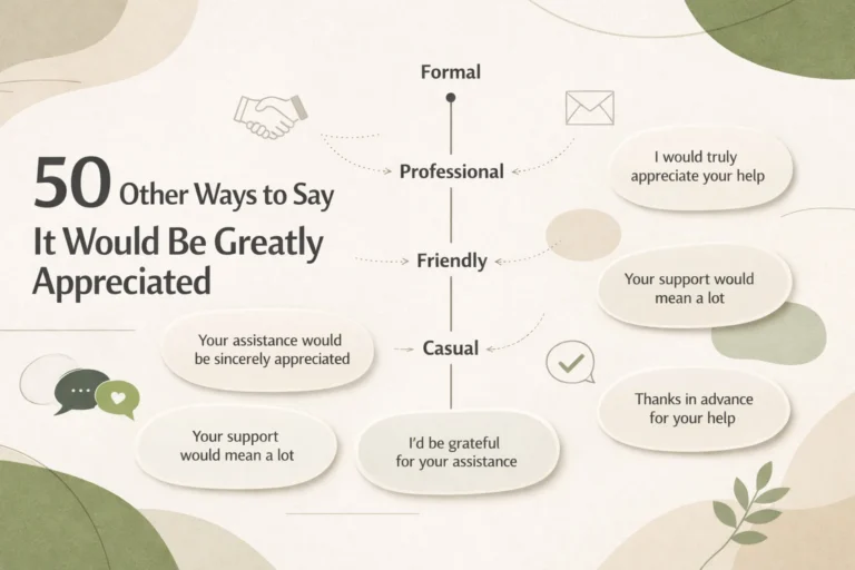 50 Other Ways to Say It Would Be Greatly Appreciated
