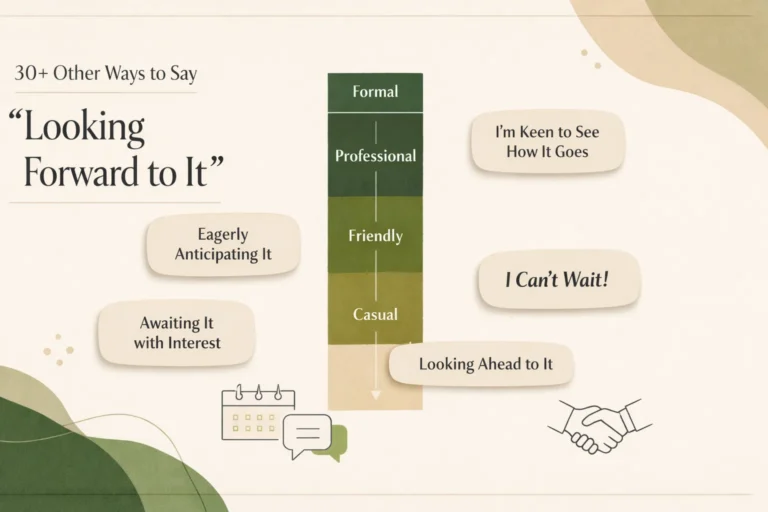 30+ Other Ways to Say Looking Forward to It
