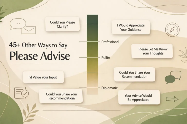 45+Other Ways to Say Please Advise