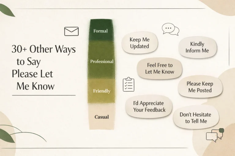 30+ Other Ways to Say Please Let Me Know