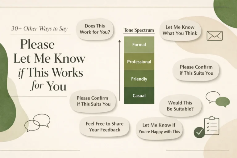 30+ Other Ways to Say Please Let Me Know if This Works for You