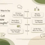 50+ Other Ways to Say "Please Let Me Know Your Thoughts"