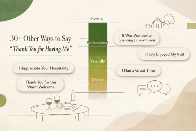 30+ Other Ways to Say "Thank You for Having Me"