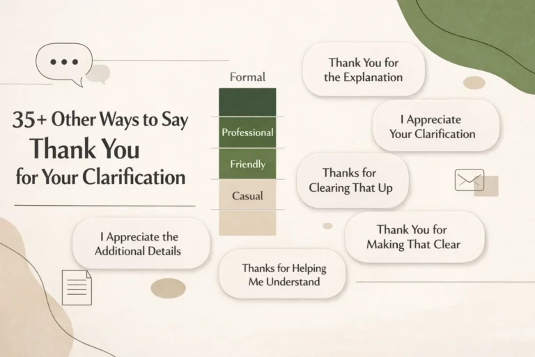 35+ Other Ways to Say Thank You for Your Clarification