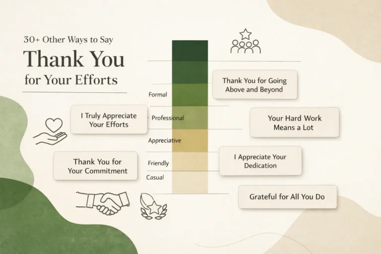 30+ Other Ways to Say Thank You for Your Efforts