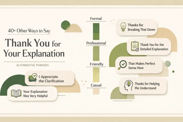 40+ Other Ways to Say Thank You for Your Explanation