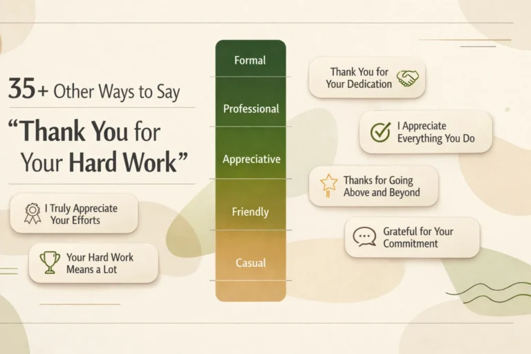 35+ Other Ways to Say "Thank You for Your Hard Work"