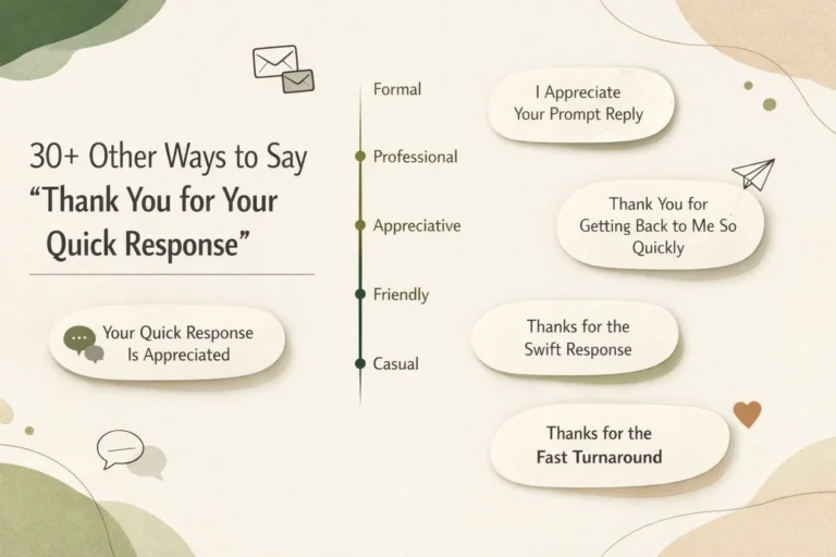 30+ Other Ways to Say "Thank You for Your Quick Response"