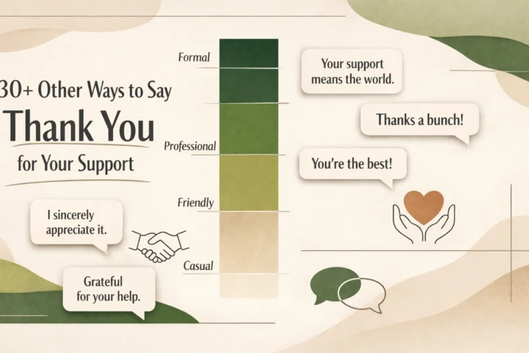 30+ Other Ways to Say Thank You for Your Support