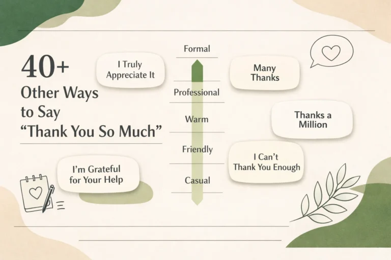 40+ Other Ways to Say "Thank You So Much"