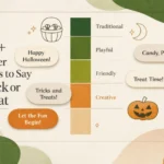 30+ Other Ways to Say Trick or Treat