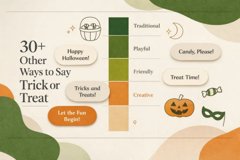 30+ Other Ways to Say Trick or Treat