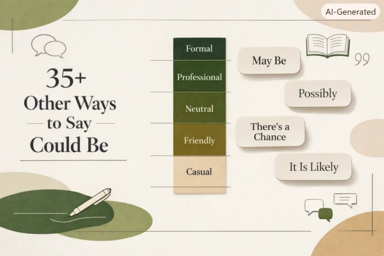 35+ Other Ways to Say Could Be