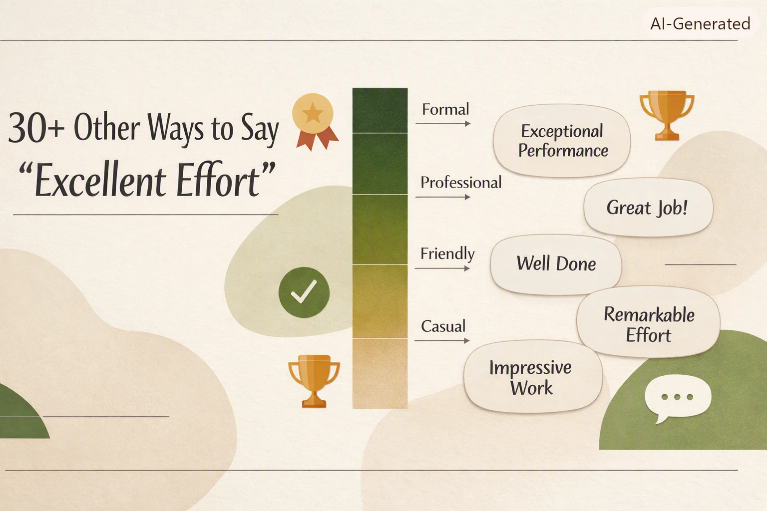 30+ Other Ways to Say "Excellent Effort"