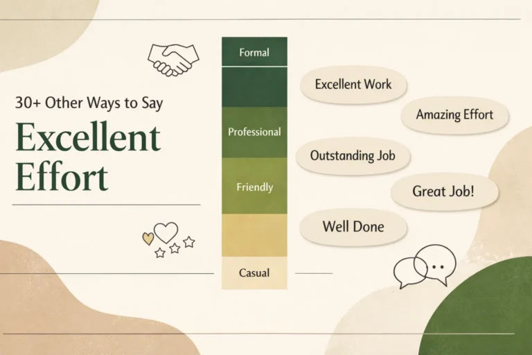 30+ Other Ways to Say Excellent Effort