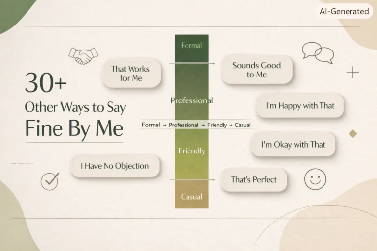 30+ Other Ways to Say Fine By Me