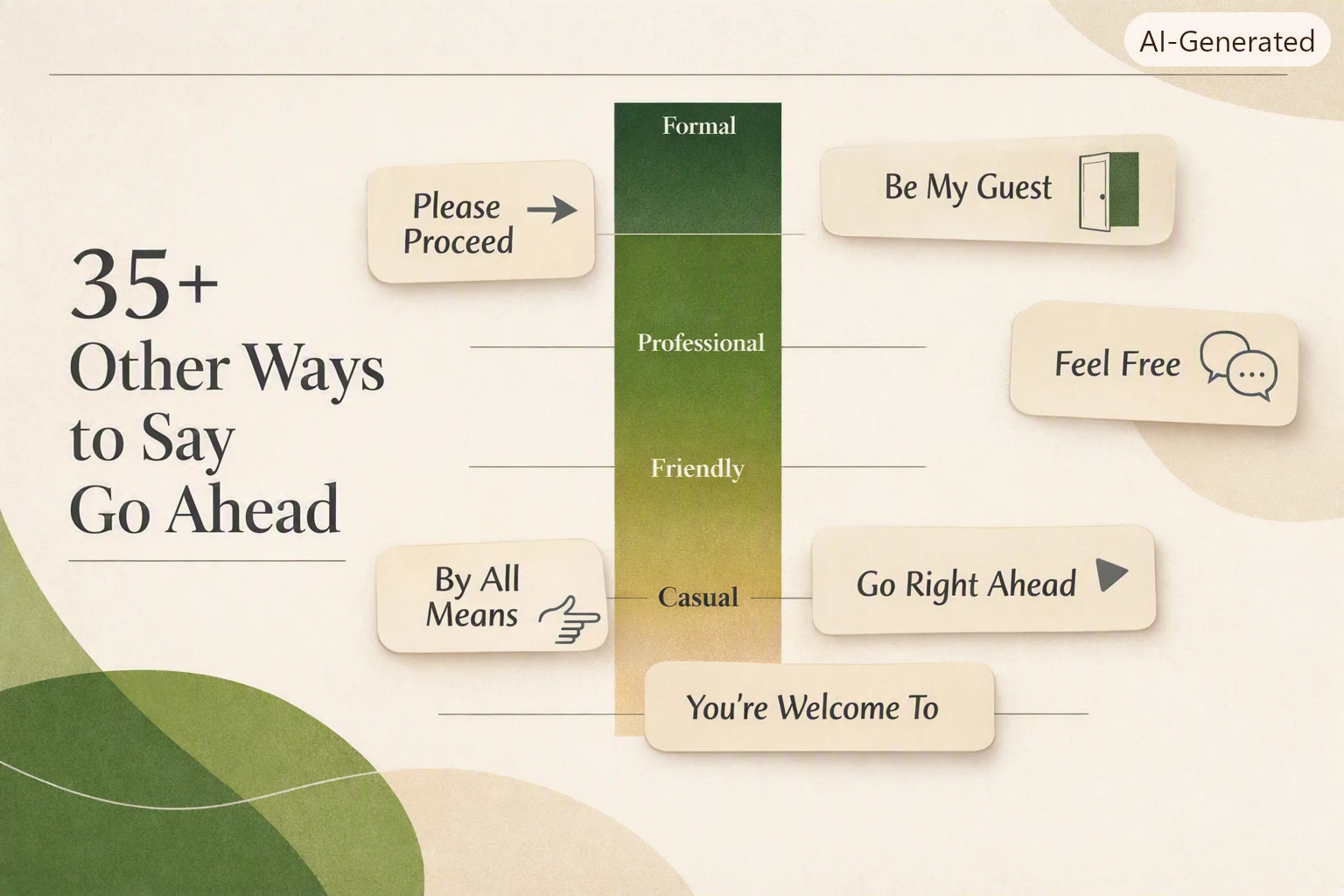 35+ Other Ways to Say Go Ahead