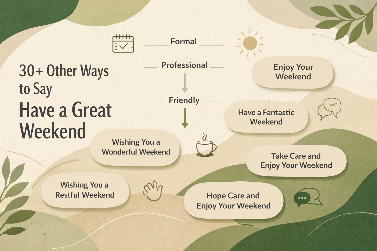 30+ Other Ways to Say Have a Great Weekend