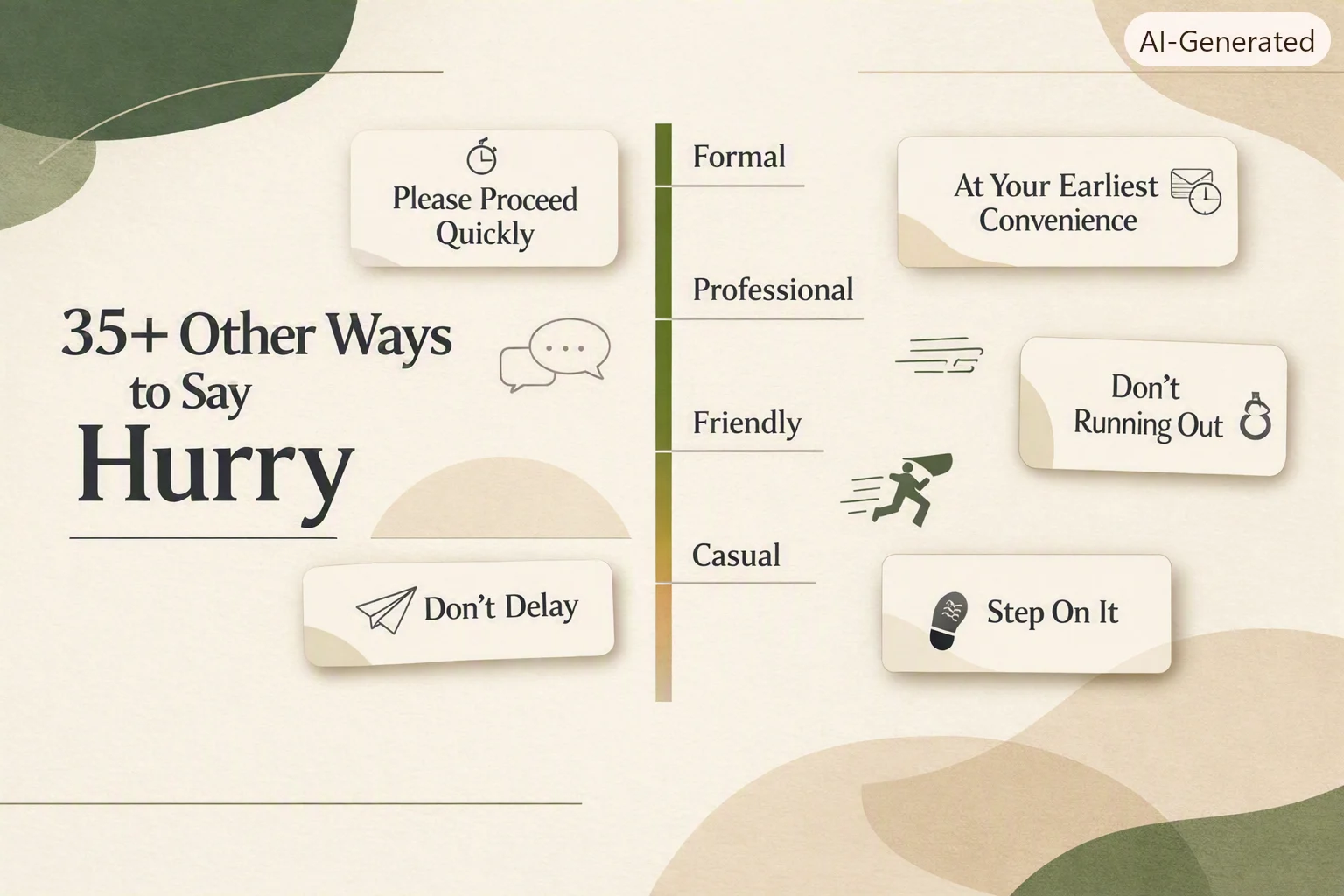 35+ Other Ways to Say Hurry