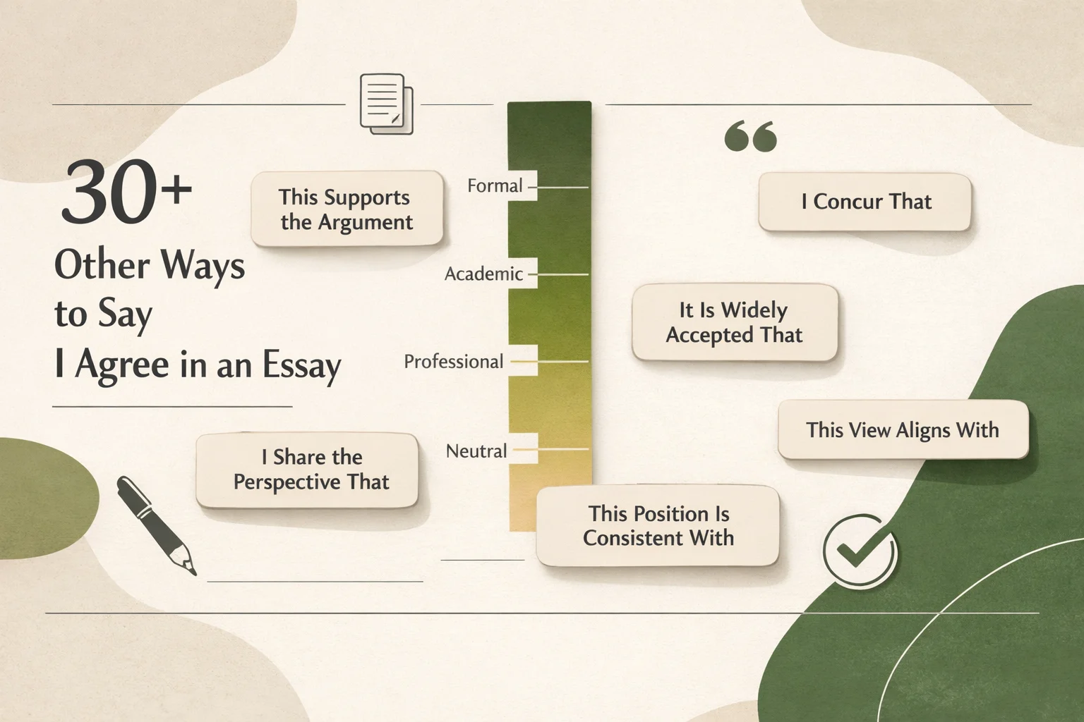 30+ Other Ways to Say I Agree in an Essay