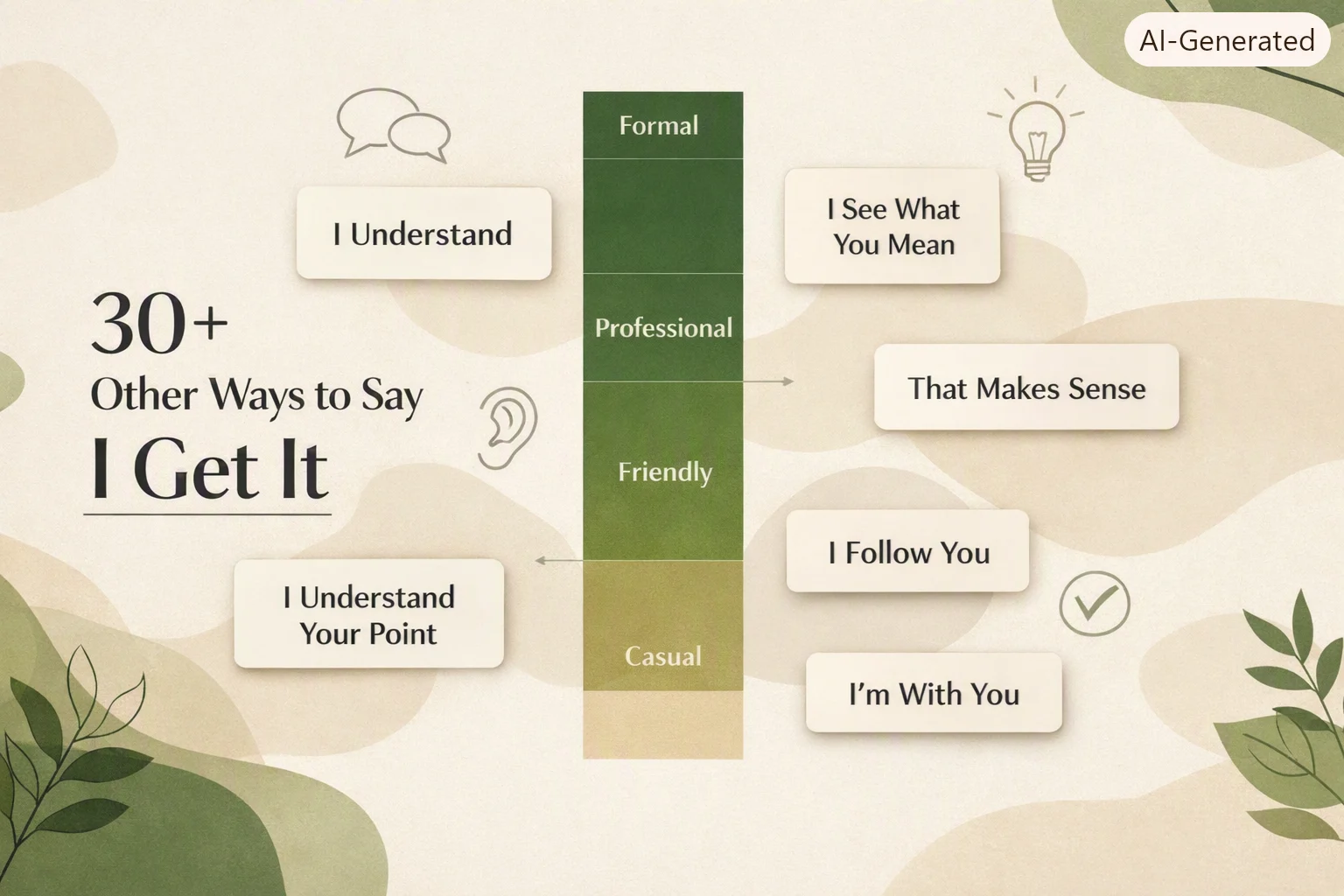 30+ Other Ways to Say I Get It