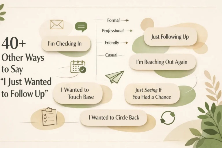 40+ Other Ways to Say "I Just Wanted to Follow Up"