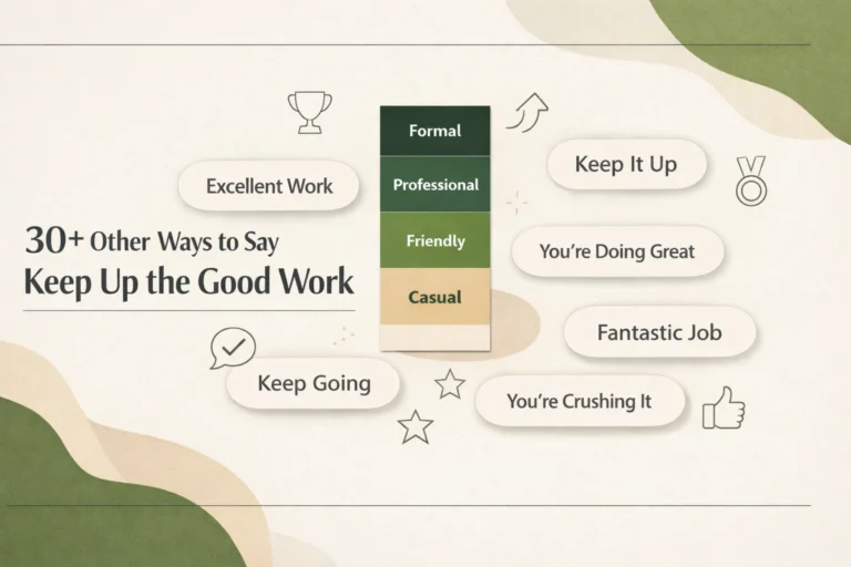 30+ Other Ways to Say Keep Up the Good Work