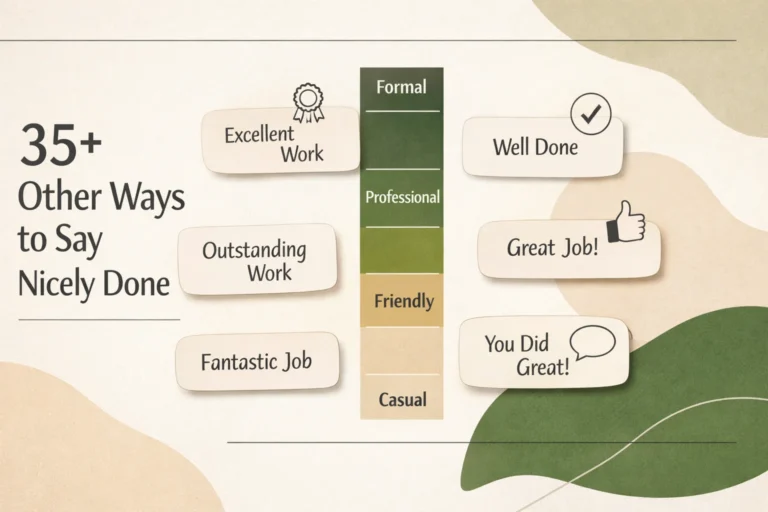 35+ Other Ways to Say Nicely Done