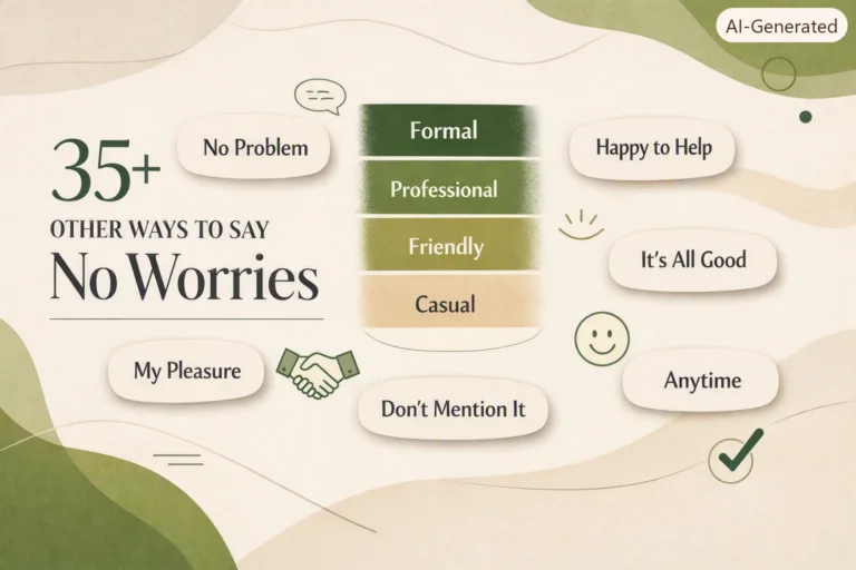 35+ Other Ways to Say No Worries