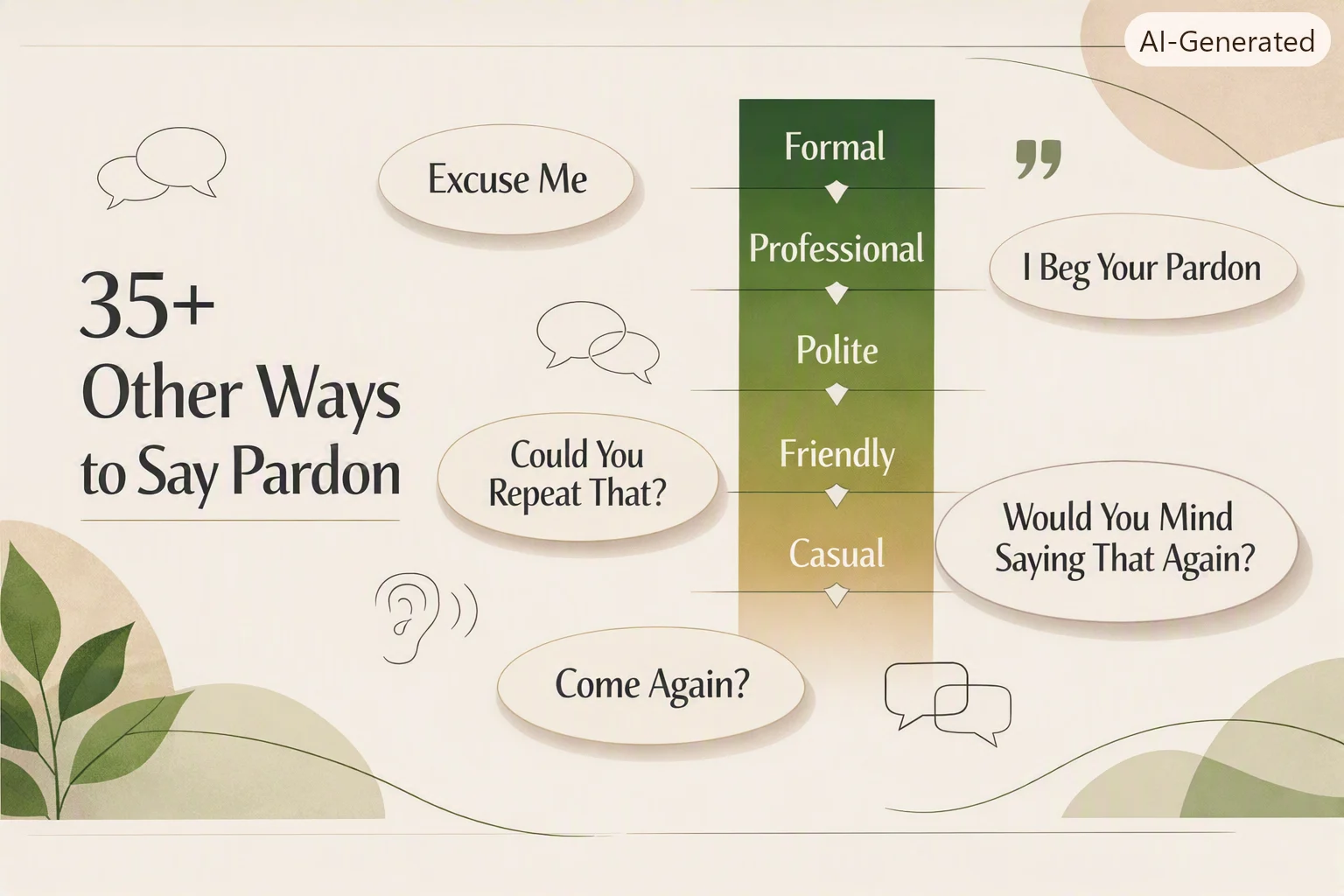 35+ Other Ways to Say Pardon