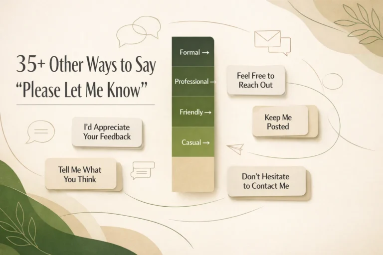 35+ Other Ways to Say "Please Let Me Know"