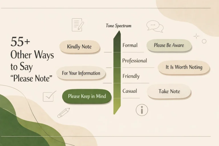 55+ Other Ways to Say Please Note