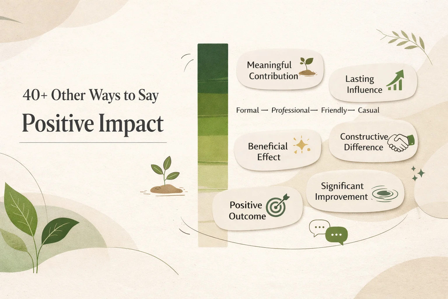 40+ Other Ways to Say Positive Impact