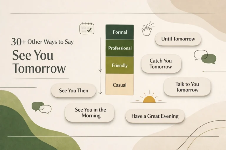 30+ Other Ways to Say See You Tomorrow