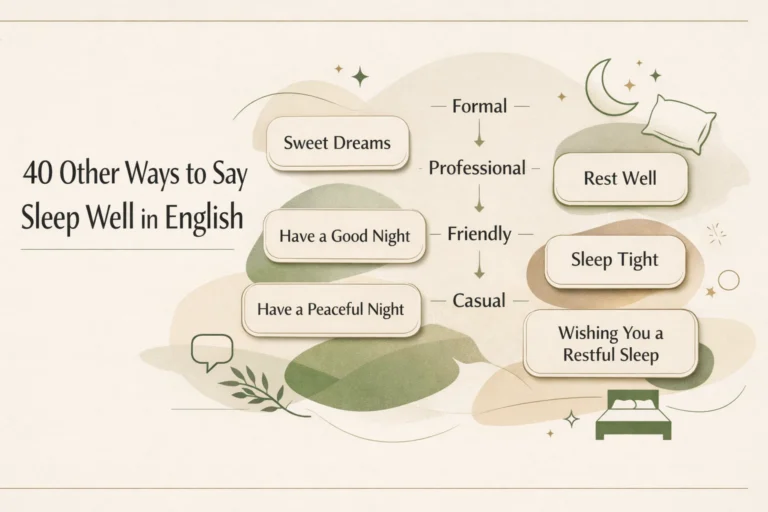 40 Other Ways to Say Sleep Well In English