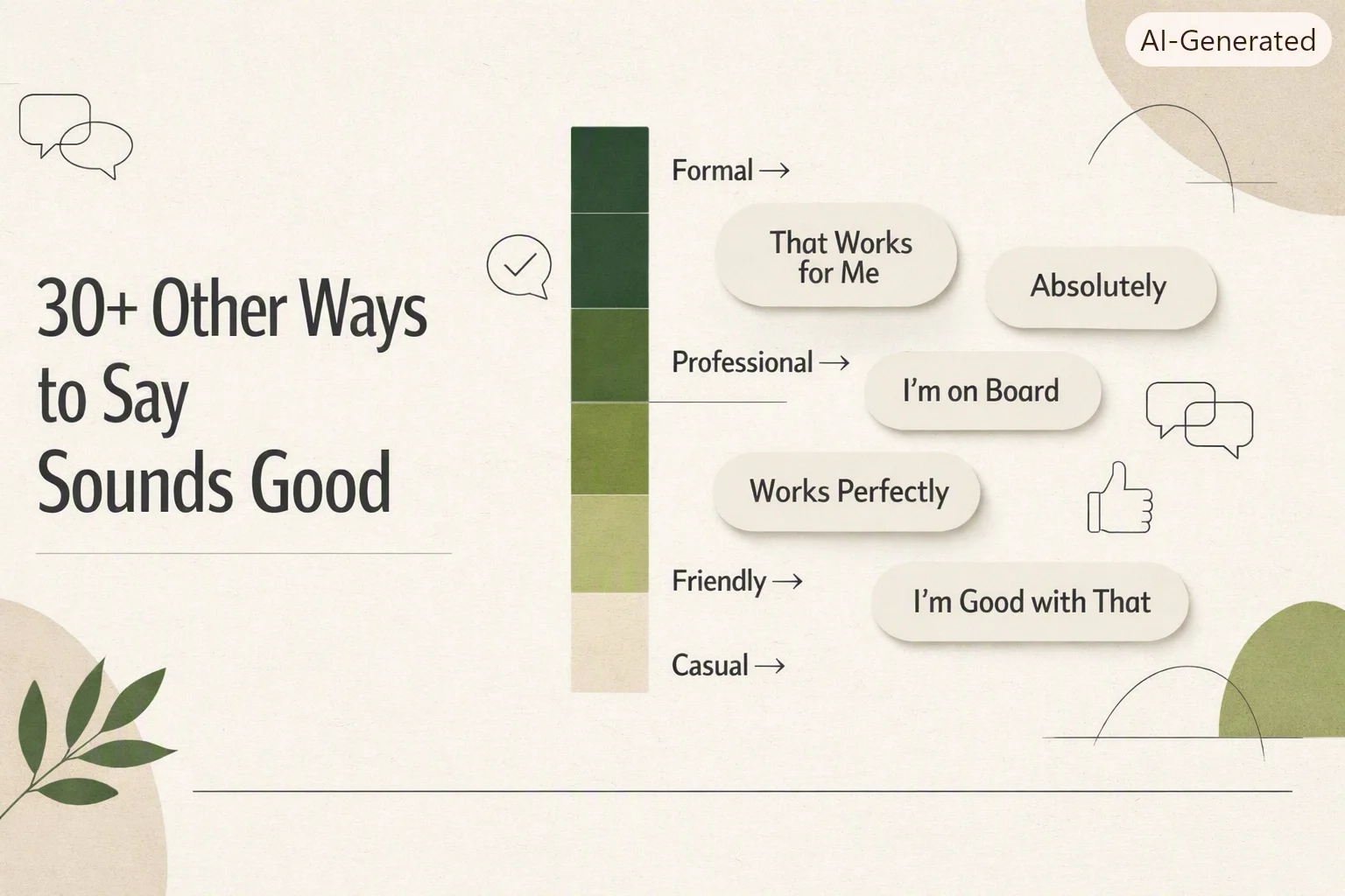 30+ Other Ways to Say Sounds Good