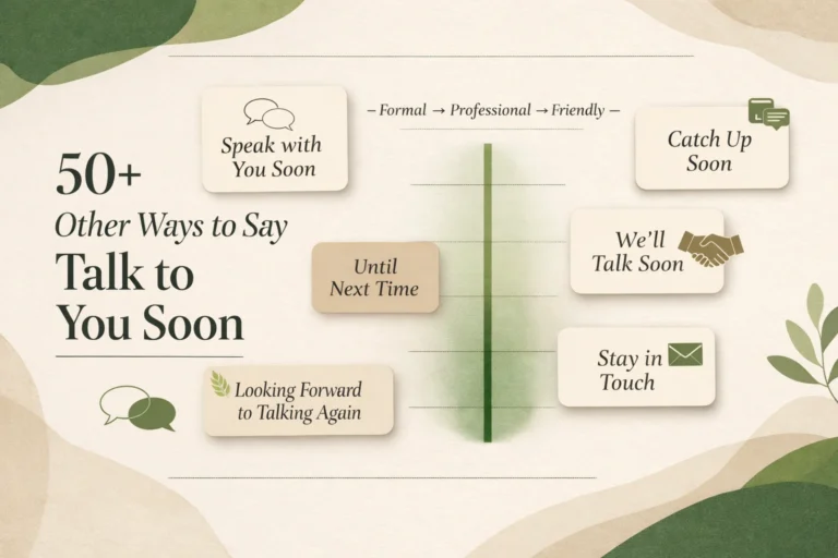 50+ Other Ways to Say Talk to You Soon