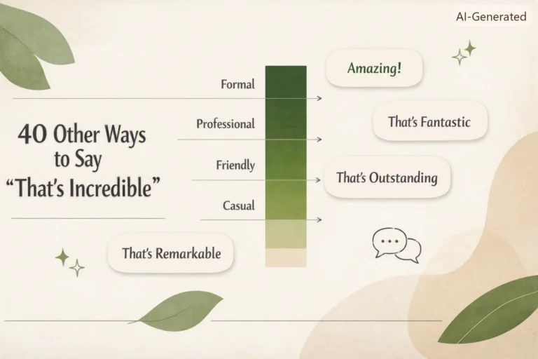 40 Other Ways to Say That's Incredible