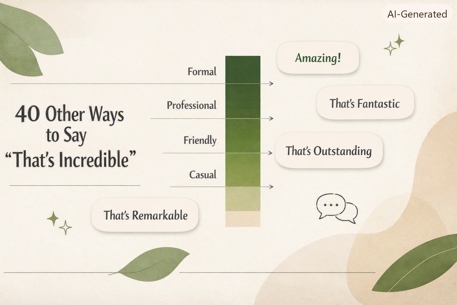 40 Other Ways to Say That's Incredible