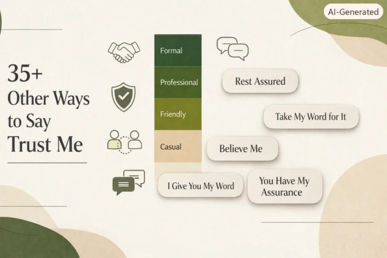 35+ Other Ways to Say Trust Me