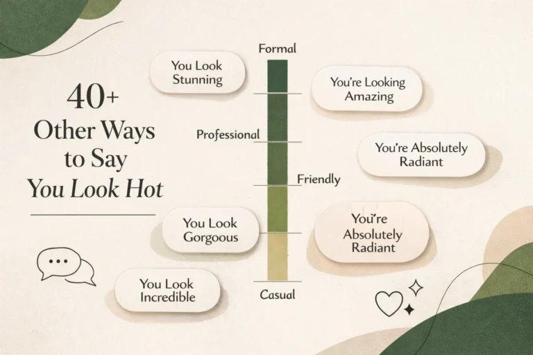 40+ Other Ways to Say You Look Hot